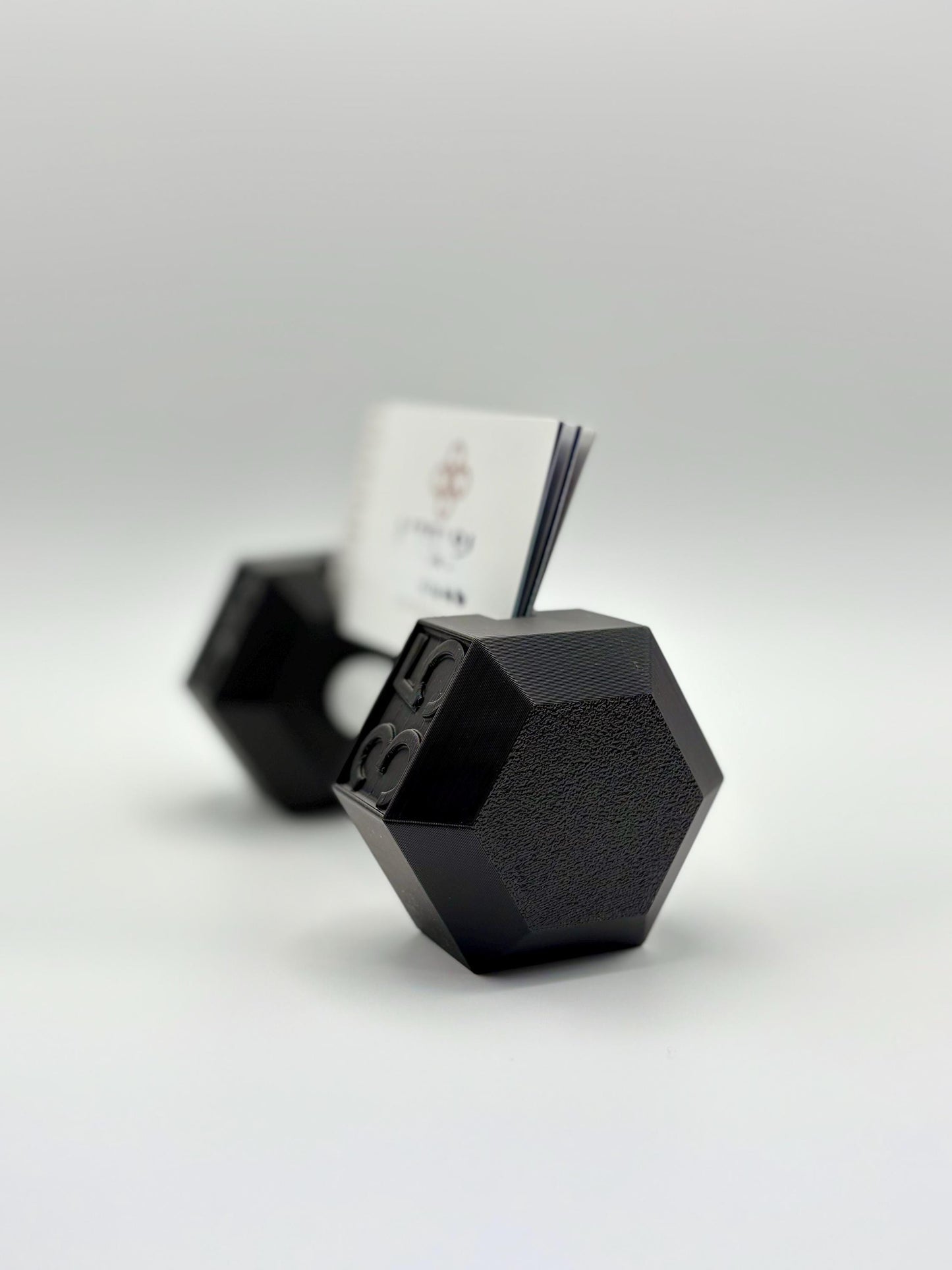 Dumbbell Business Card Holder, Fitness Office Decor, Desk Organizer, Gym Lover Gift, Business Card Display, Unique Desk Accessory