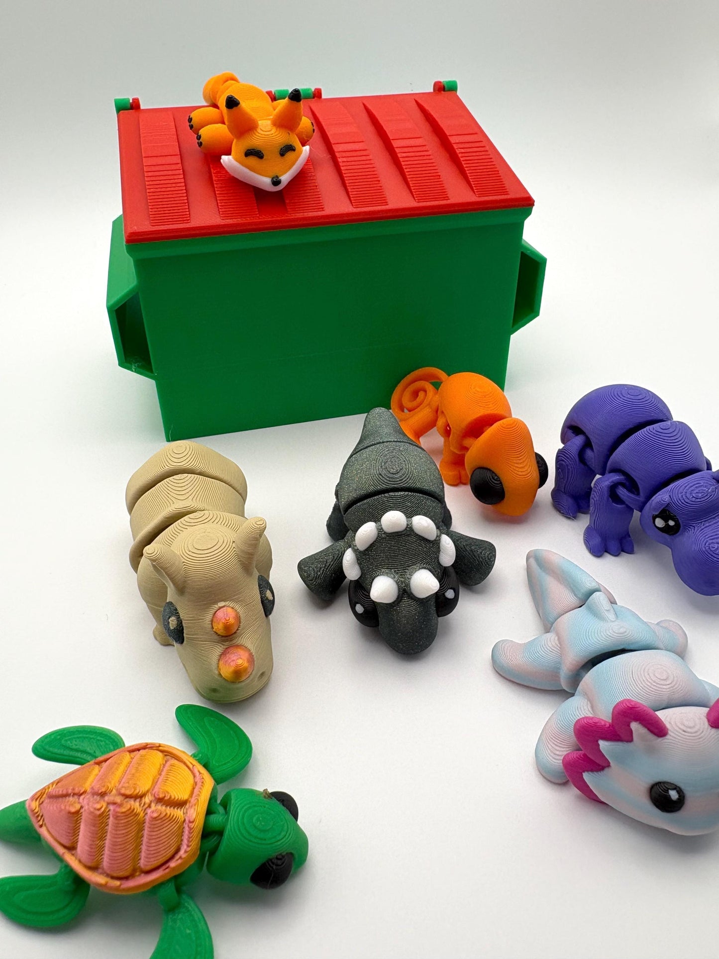 Dumpster Mystery Animals Fidget Toy - 5 Unique Mystery Animals Inside, Fun and Engaging Design, Lightweight & Eco-Friendly