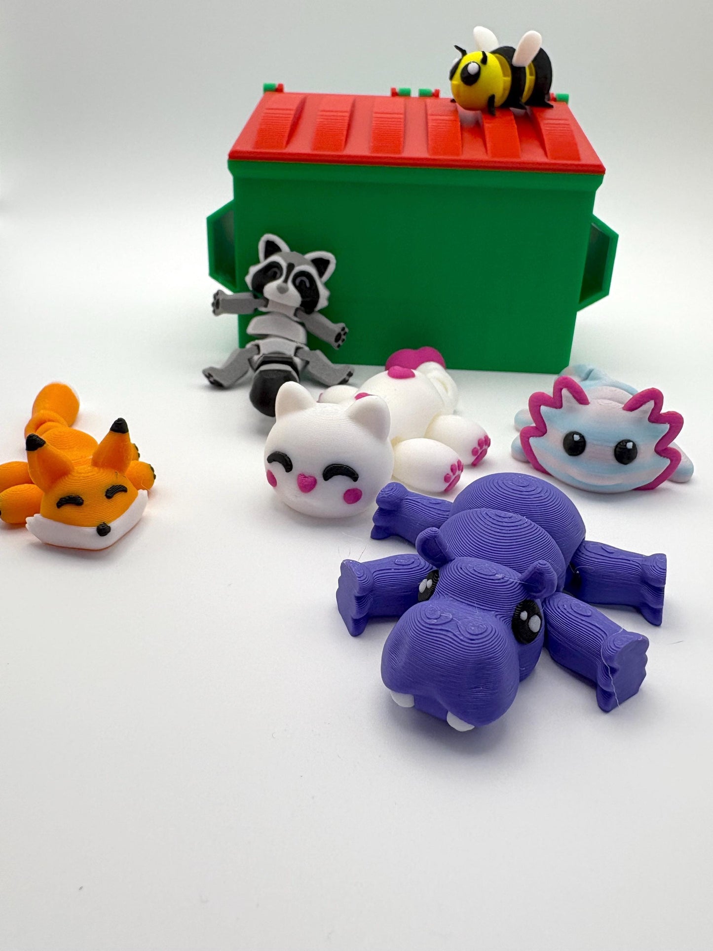 Dumpster Mystery Animals Fidget Toy - 5 Unique Mystery Animals Inside, Fun and Engaging Design, Lightweight & Eco-Friendly