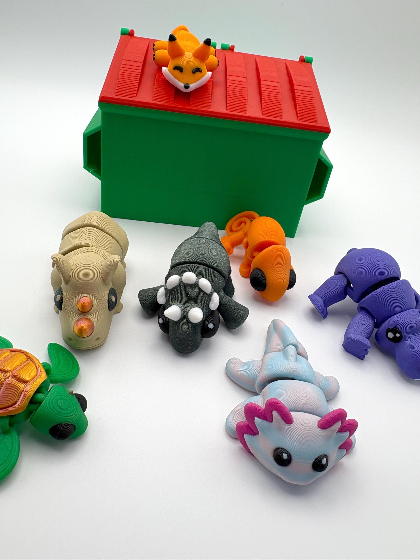 Dumpster Mystery Animals Fidget Toy - 5 Unique Mystery Animals Inside, Fun and Engaging Design, Lightweight & Eco-Friendly