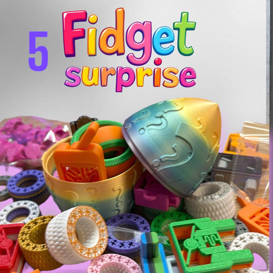 Mystery Egg Bundle – 5 Multicolor Fidget Toys for Stress Relief!